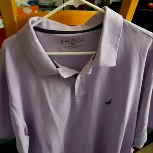 Nautica collard shirt lavender size 2XLT